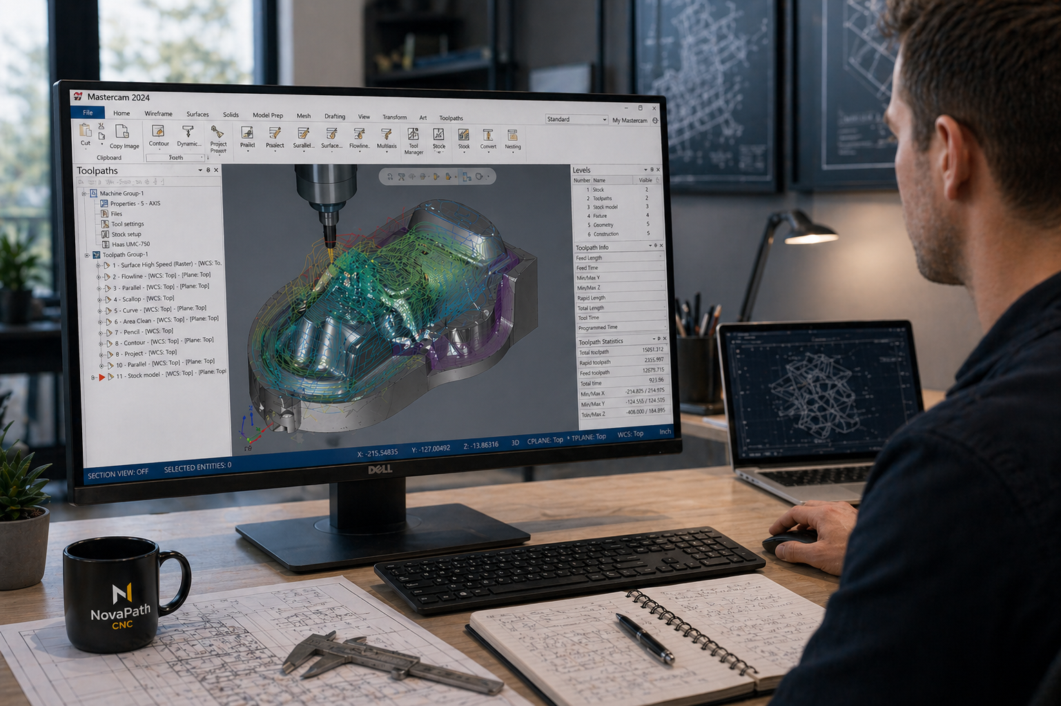 5-axis programming visual